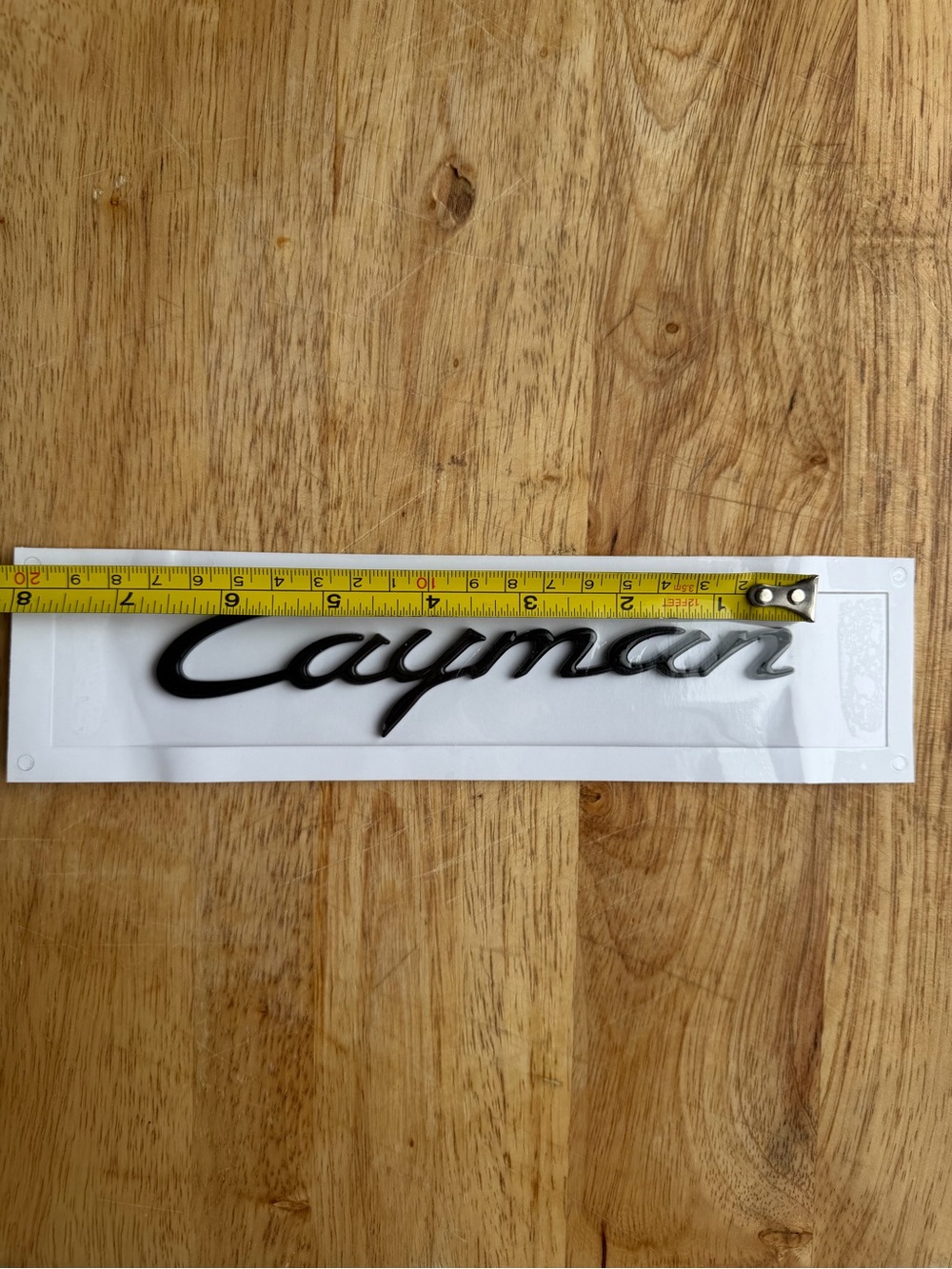 Porsche Cayman Rear Script Emblem Badge - Black ✨ - Picture 4 of 6